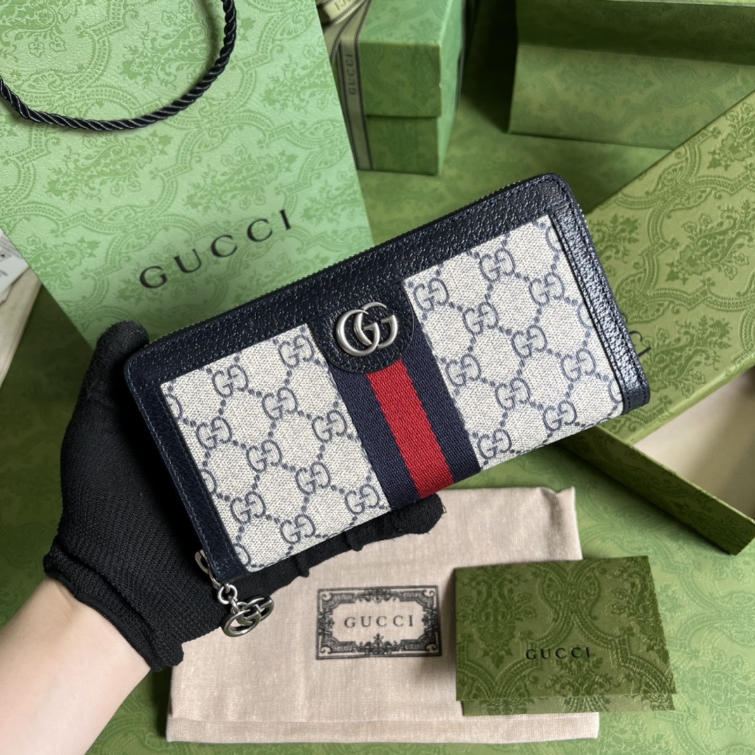 Gvc*1 Ophidia GG zip around wallet