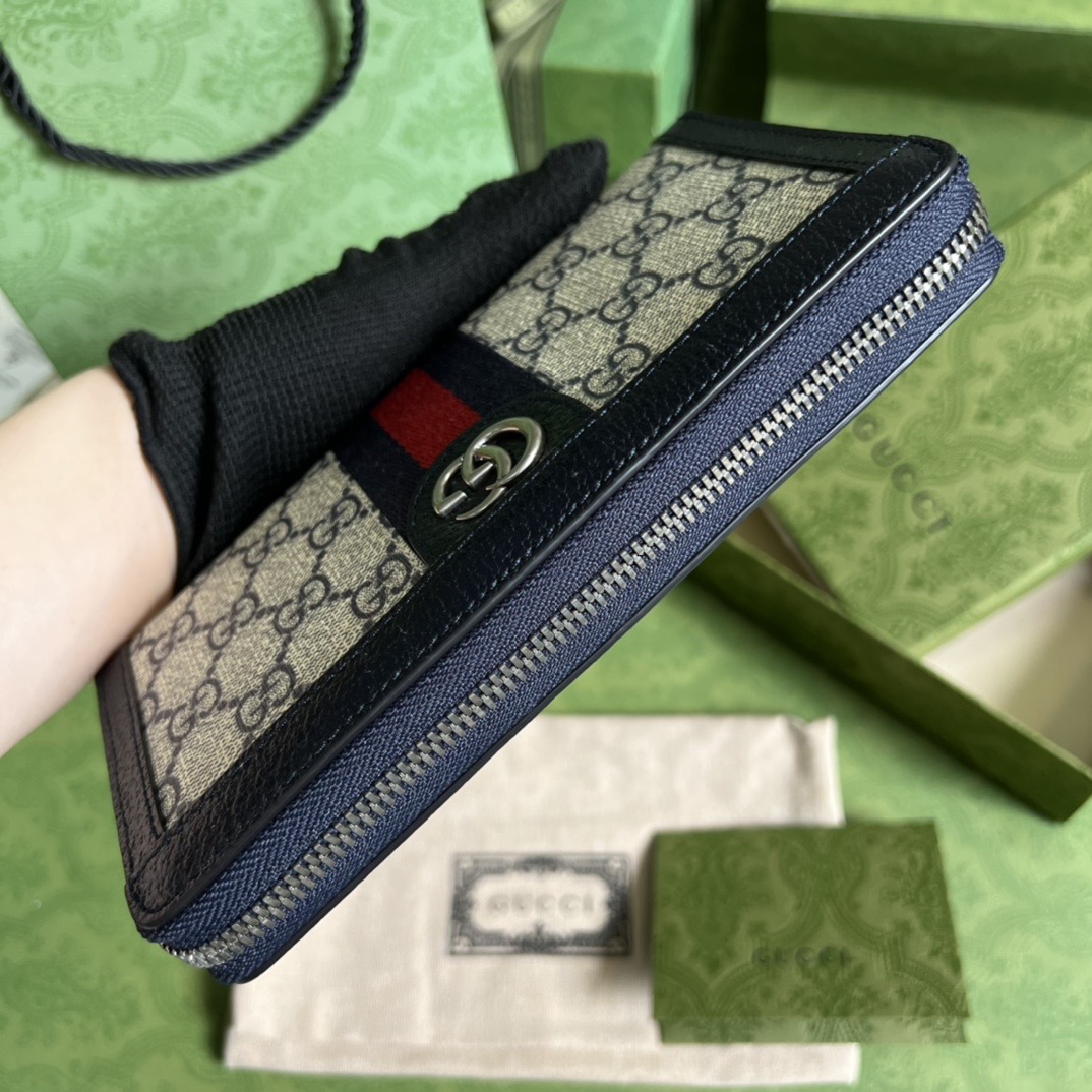 Gvc*1 Ophidia GG zip around wallet