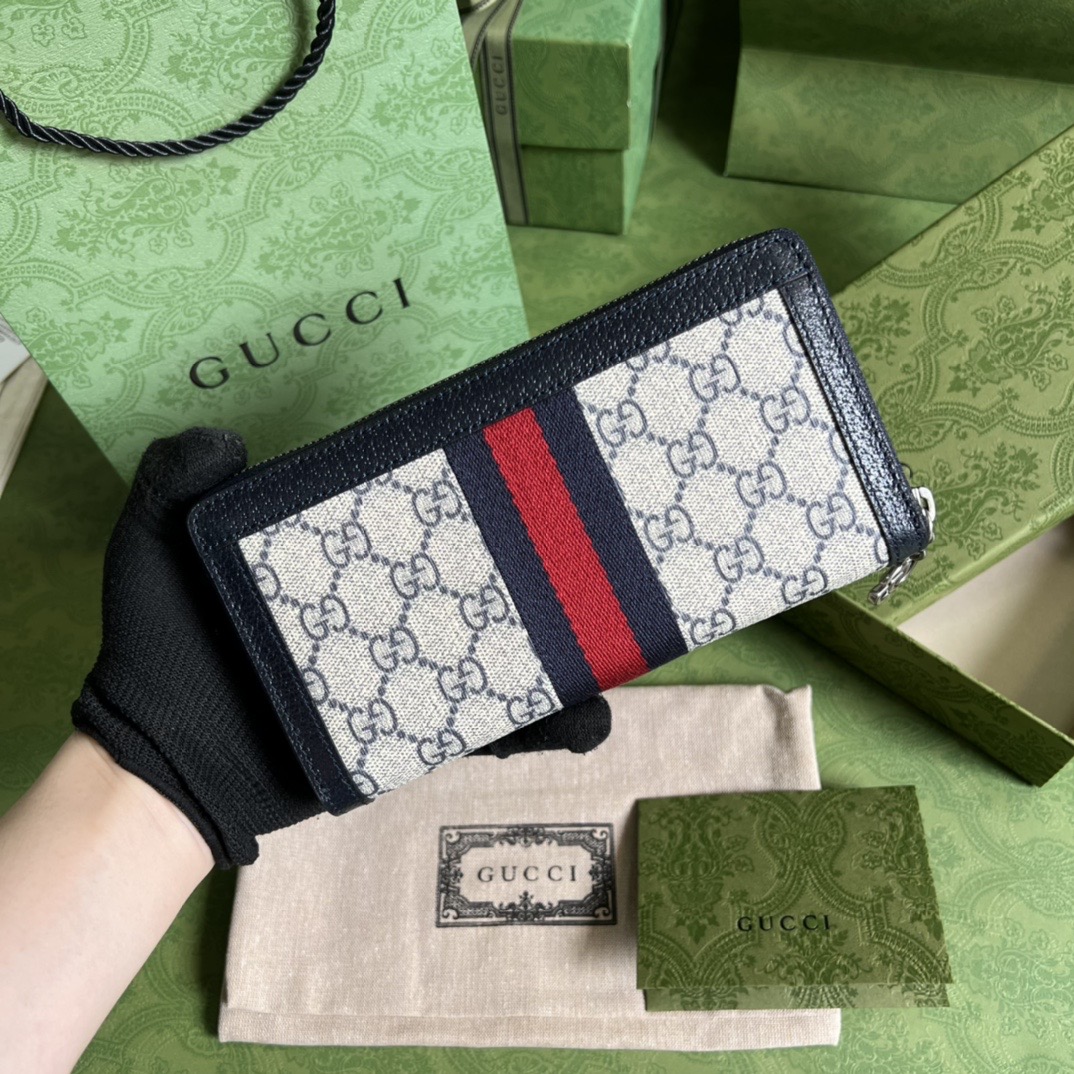 Gvc*1 Ophidia GG zip around wallet