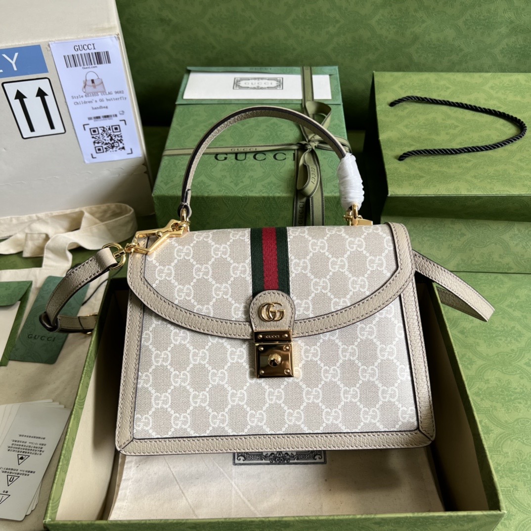 Gvc*1 Ophidia small GG top handle bag 651055