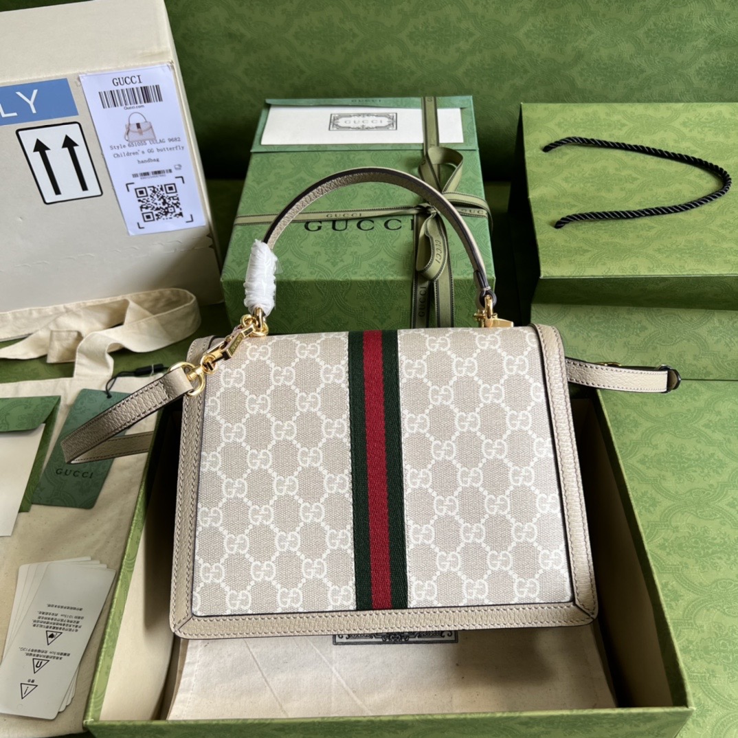 Gvc*1 Ophidia small GG top handle bag 651055