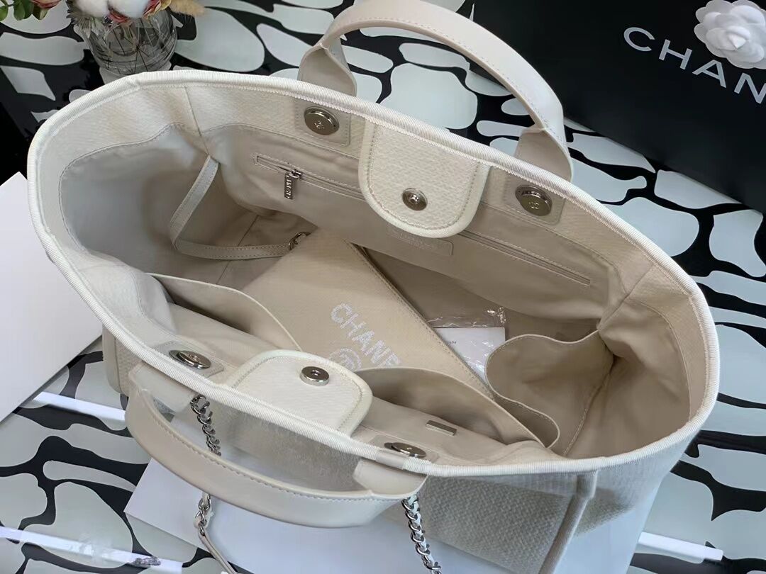 Ch**el Tote bag white 38CM