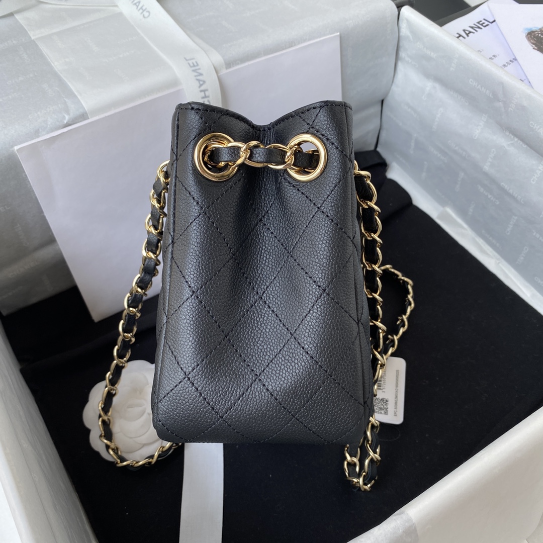 Ch**el Shoulder bag black AS3716
