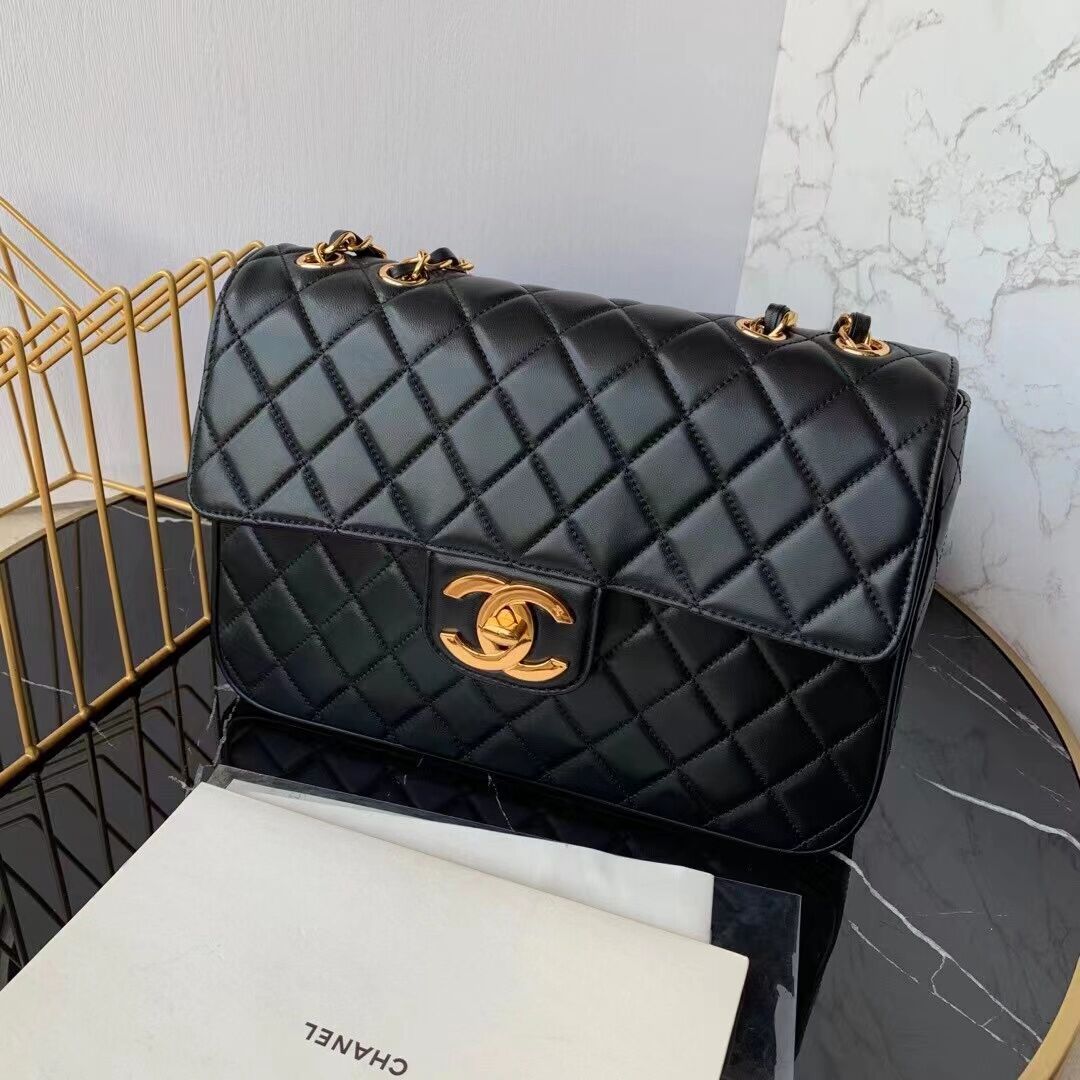 Ch**el Classic Flap Bag 30cm Black