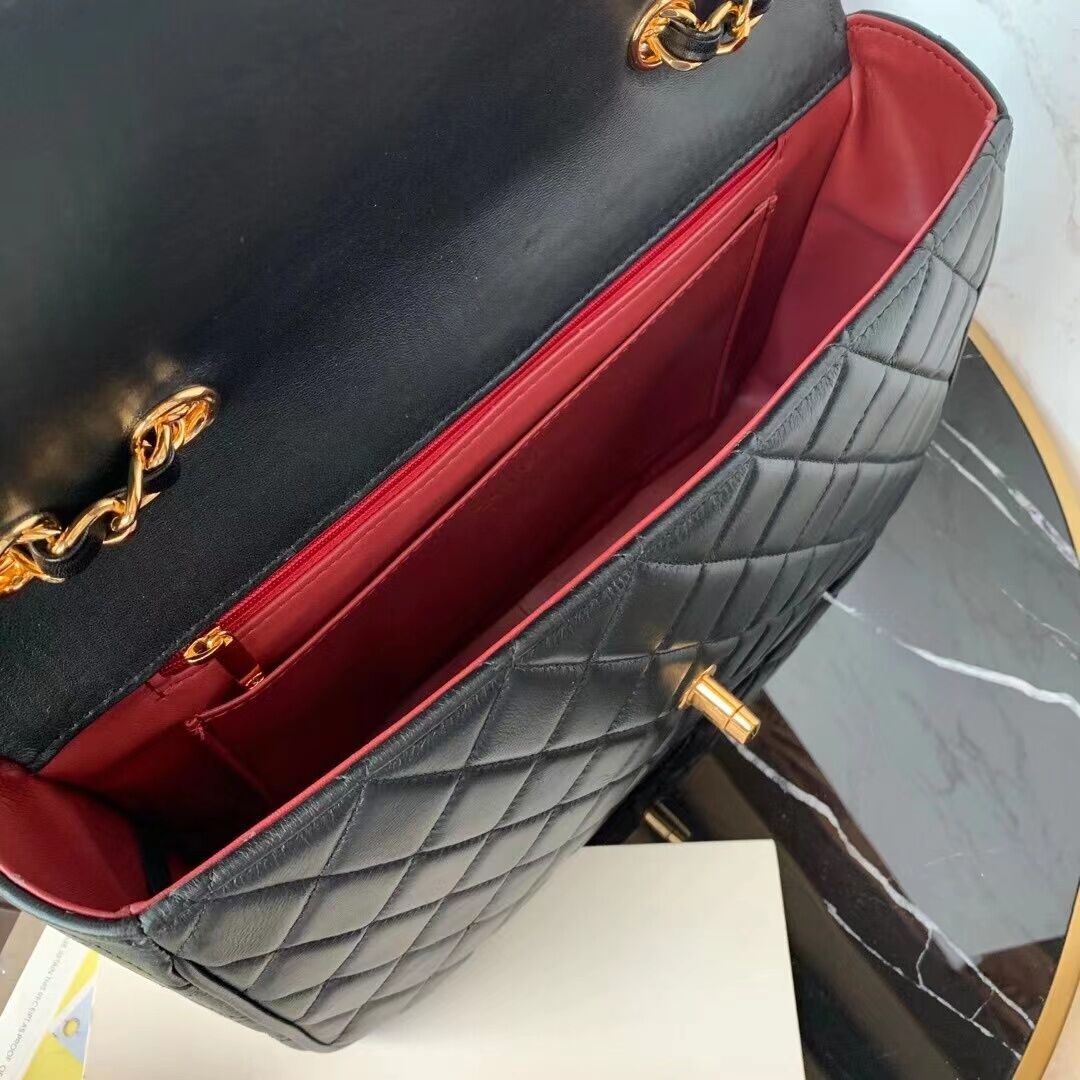 Ch**el Classic Flap Bag 30cm Black