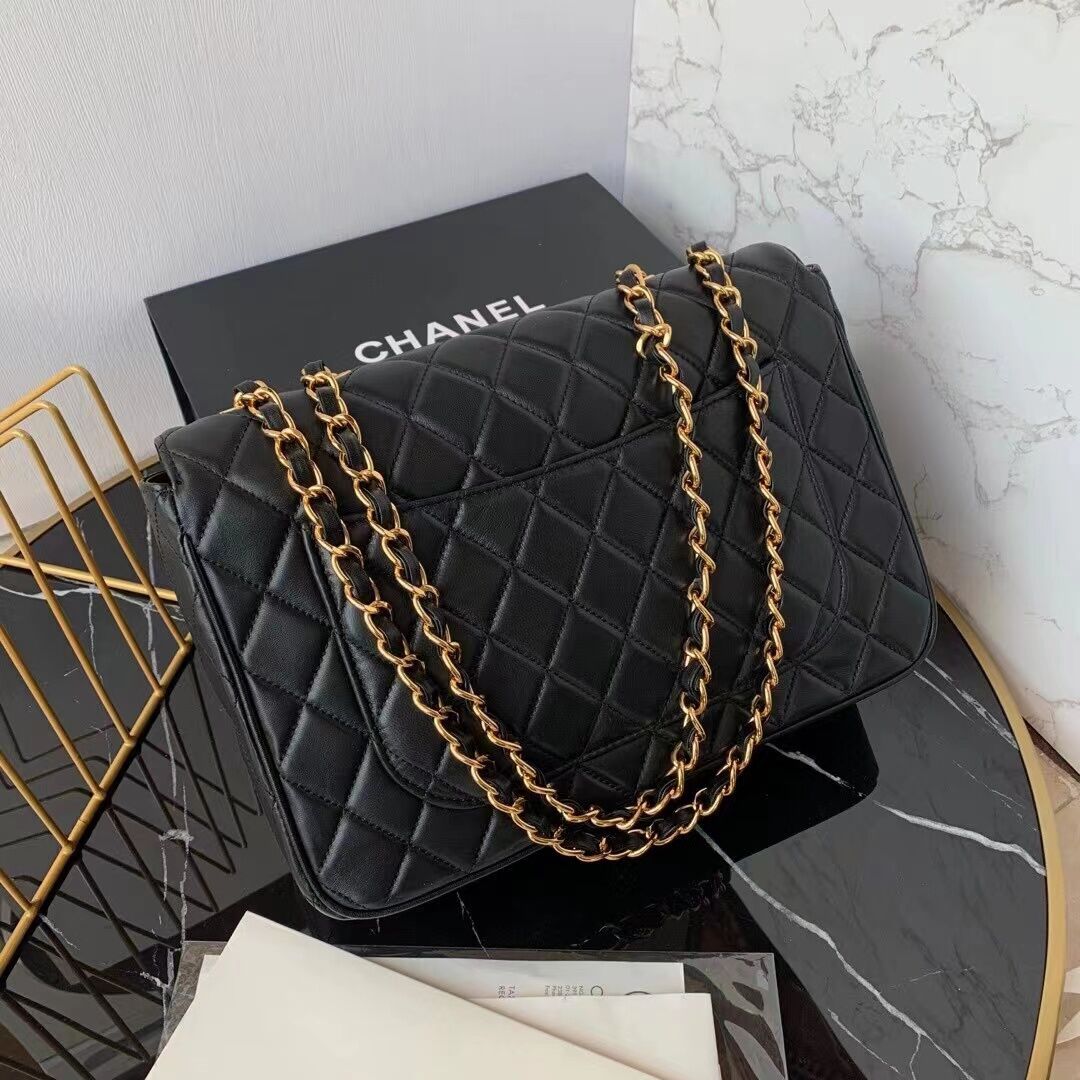 Ch**el Classic Flap Bag 30cm Black