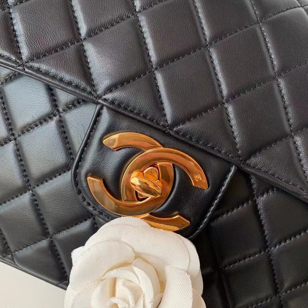 Ch**el Classic Flap Bag 30cm Black
