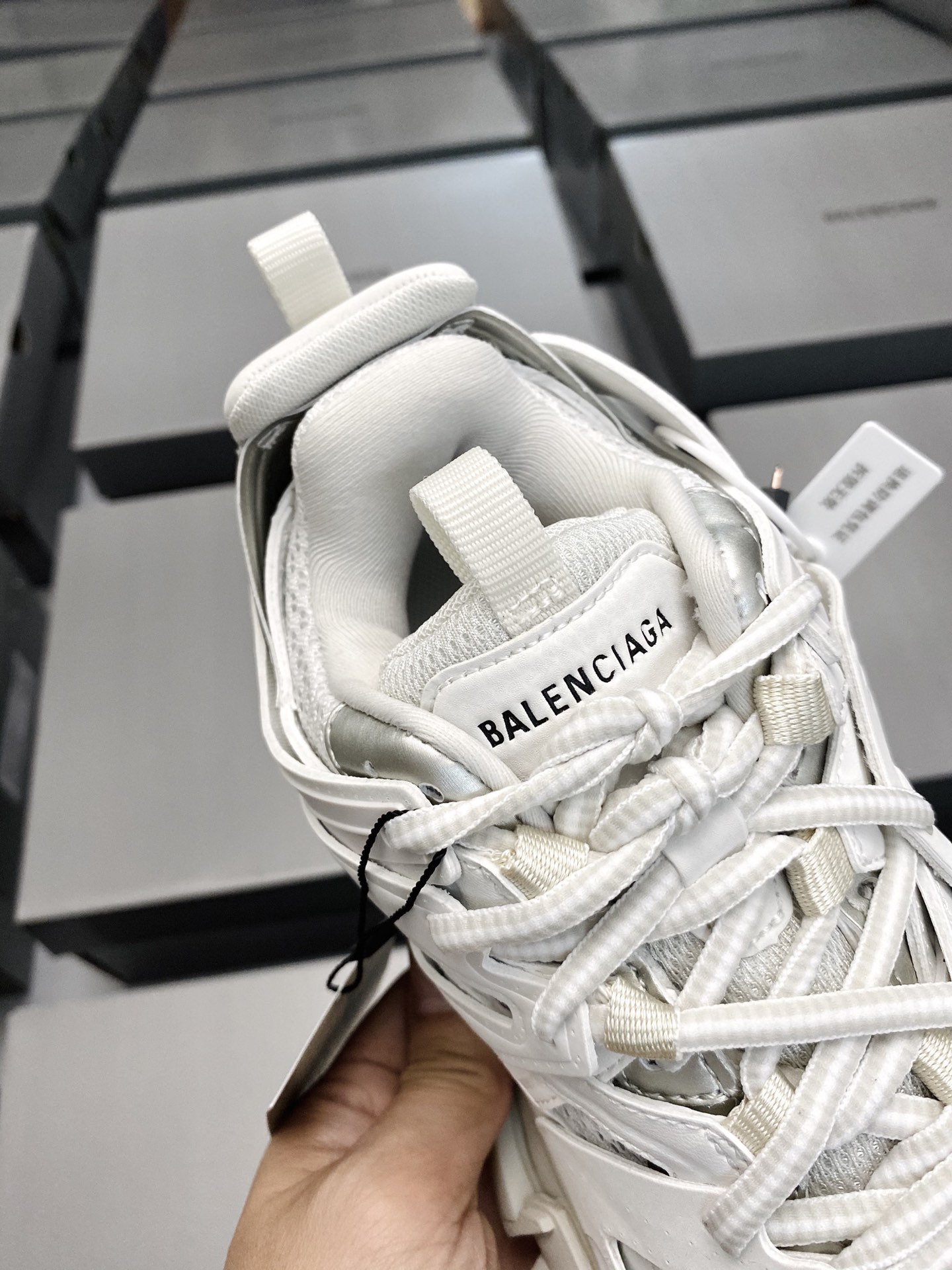 Ba1en*iaga Track Sneakers White