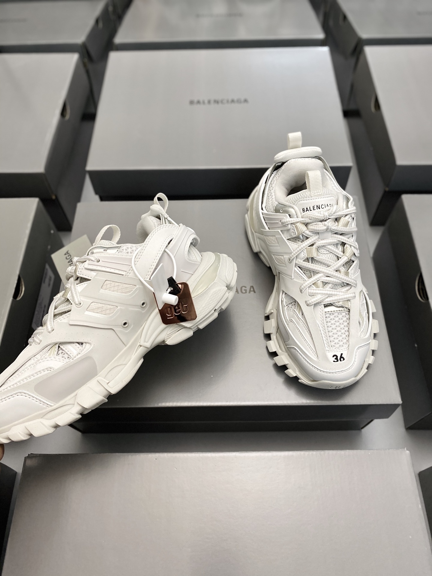 Ba1en*iaga Track Sneakers White