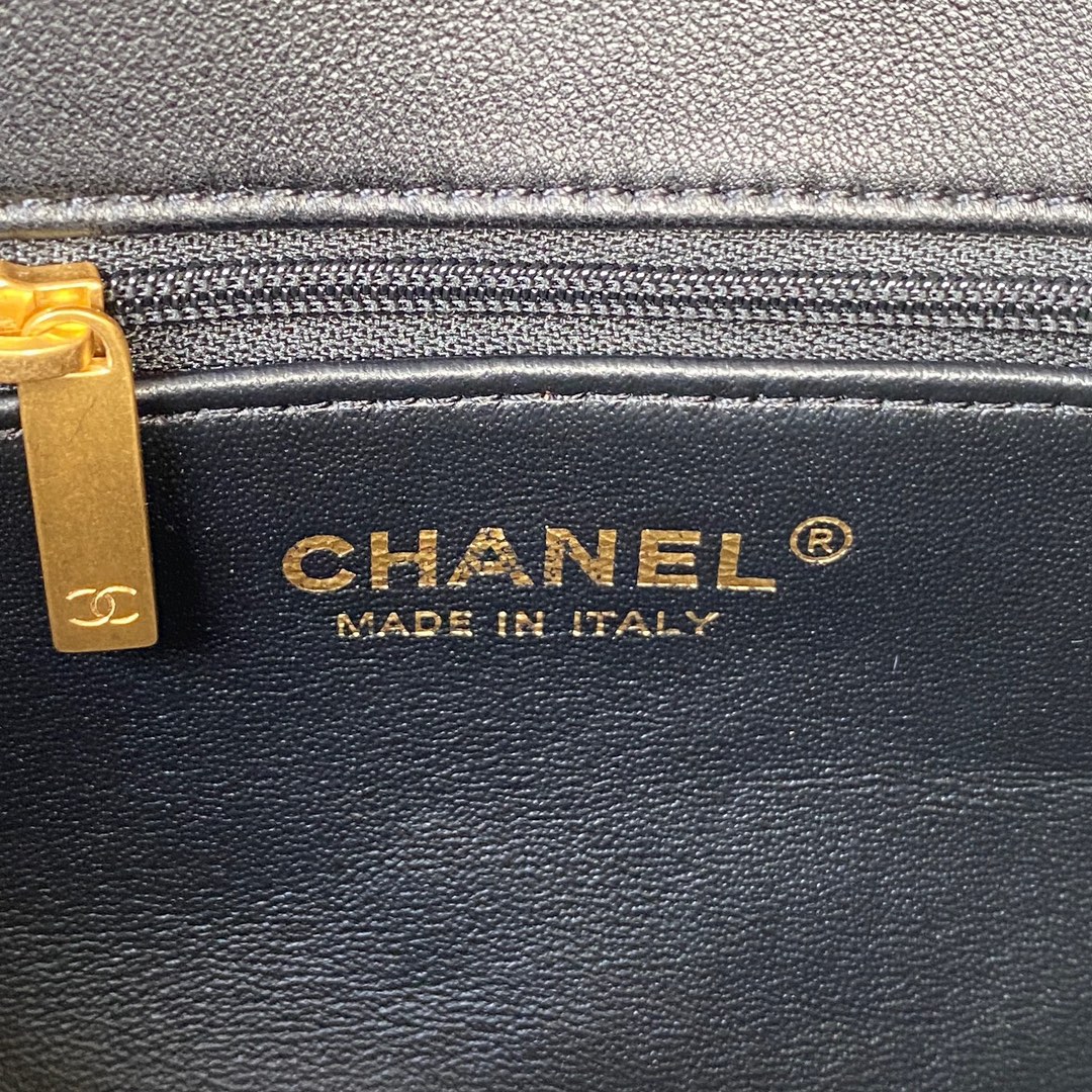 Ch**el Flap Bag Black AS3457