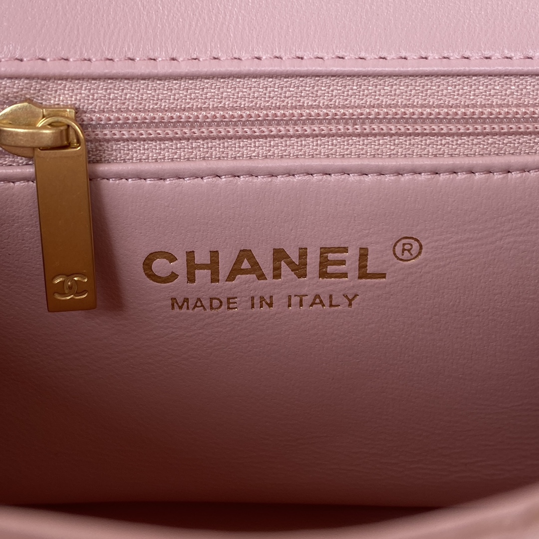 Ch**el Flap Bag Pink AS3457
