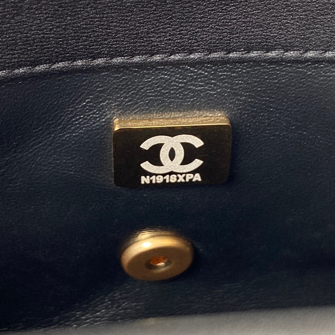 Ch**el Flap Bag Black AS3456