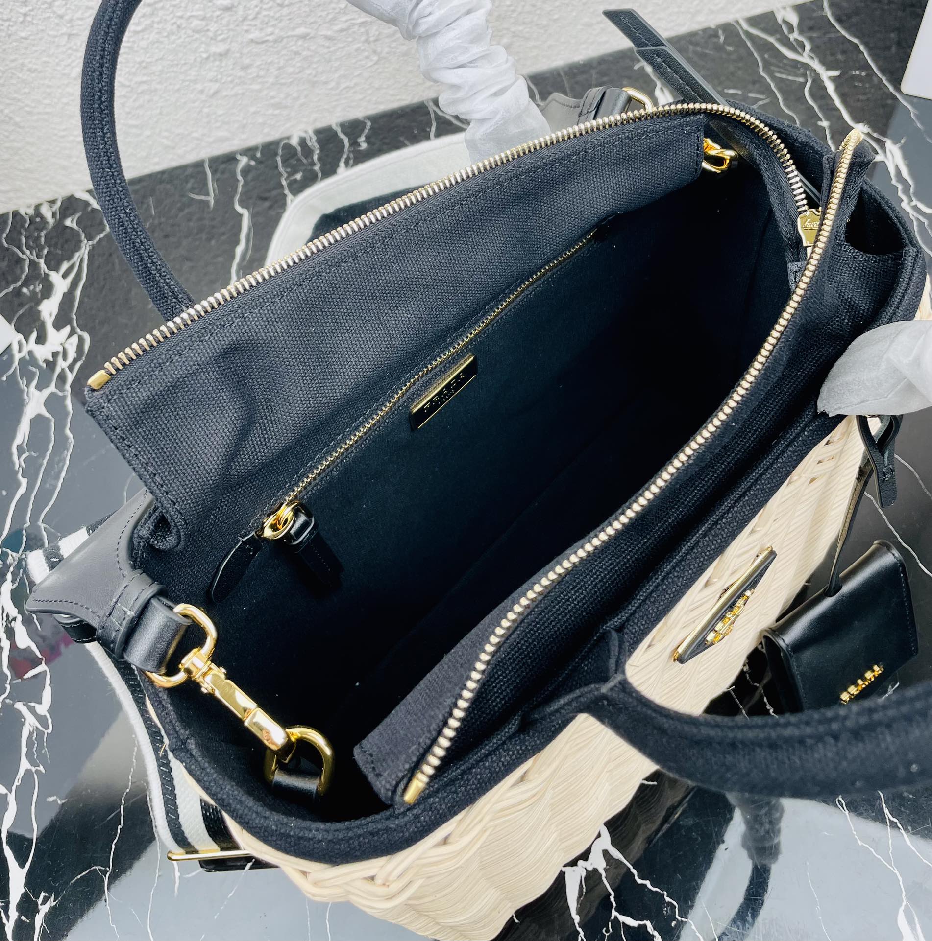Pra*a Bucket Handle Bag 1BG835