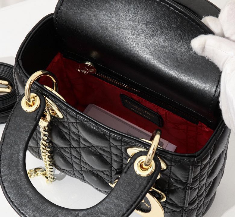 D10r Lady Bag Lambskin 17cm
