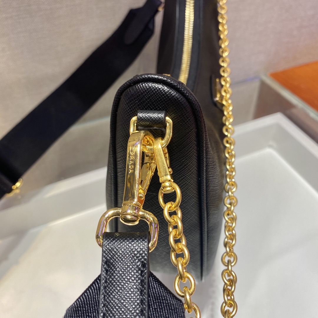 Pra*a Re-dition Saffiano Leather Bag 1BH204