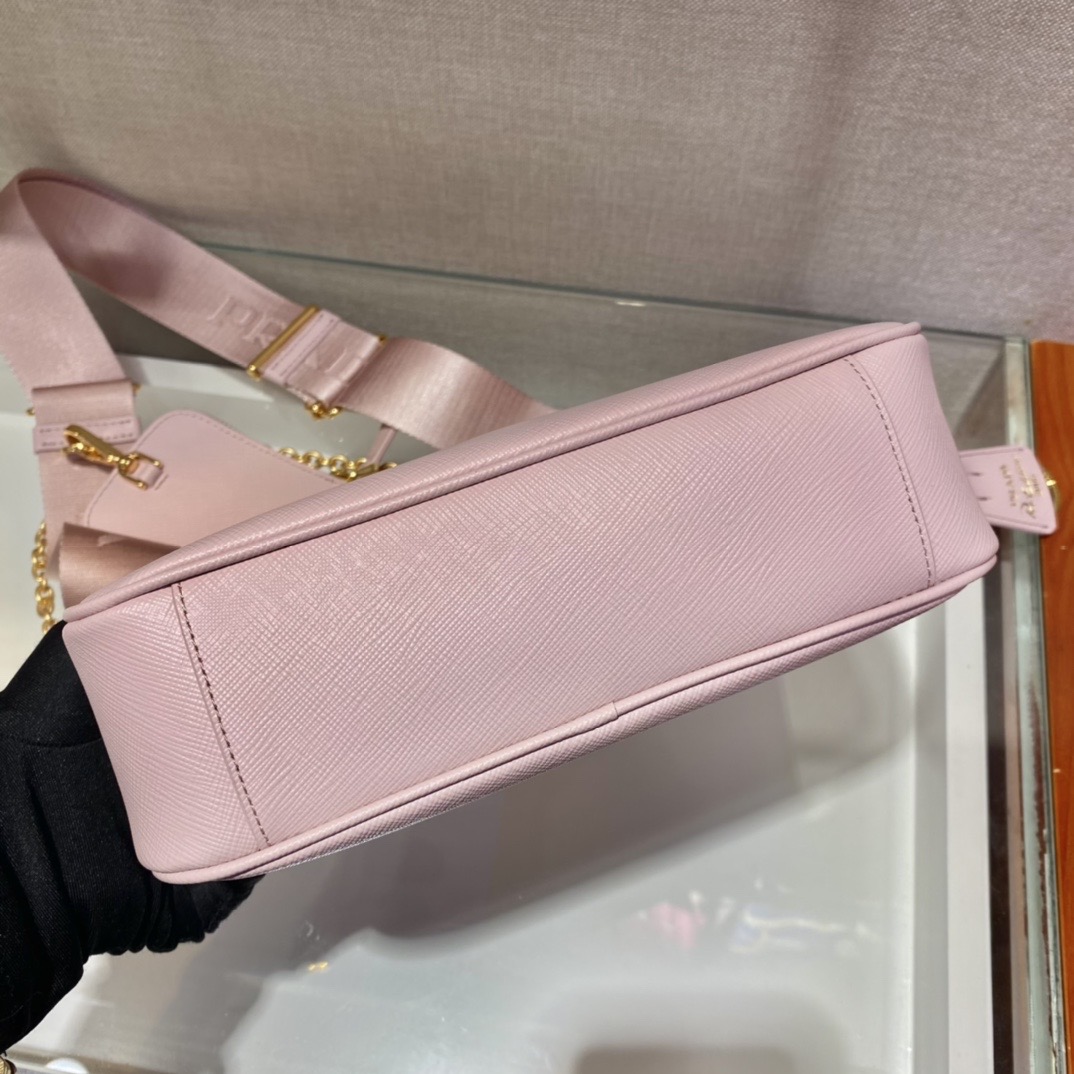 Pra*a Re-Edition 2005 Saffiano Leather Bag 1BH204 Pink