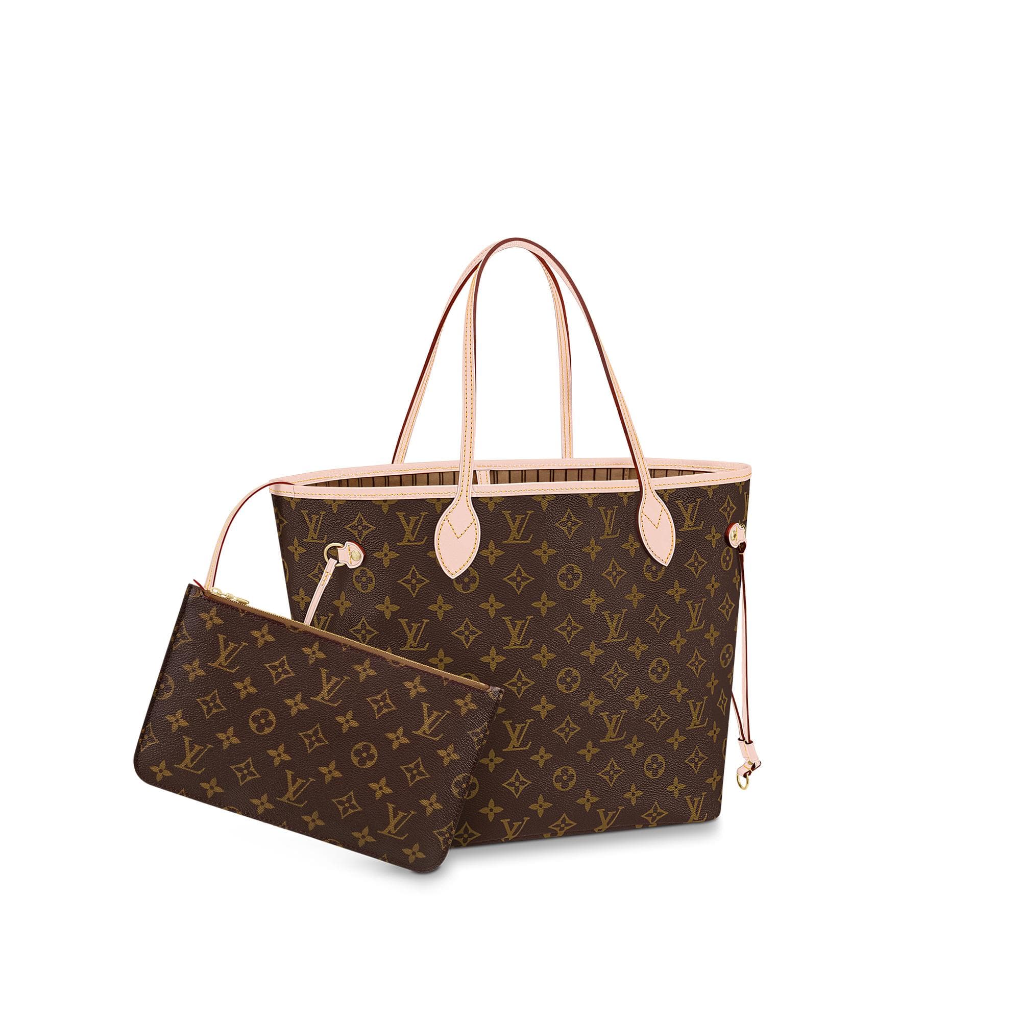 LV Neverfull MM Monogram with apricot M40995