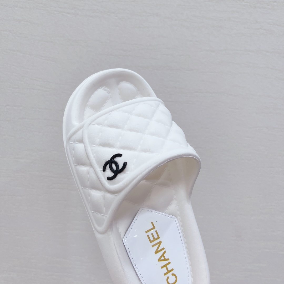 Ch**el Slippers White