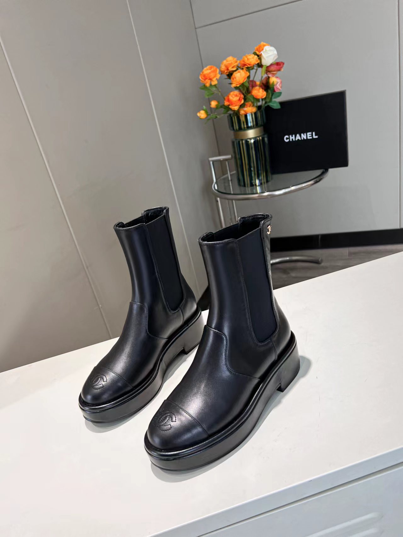 Ch**el Boots Black A1001330