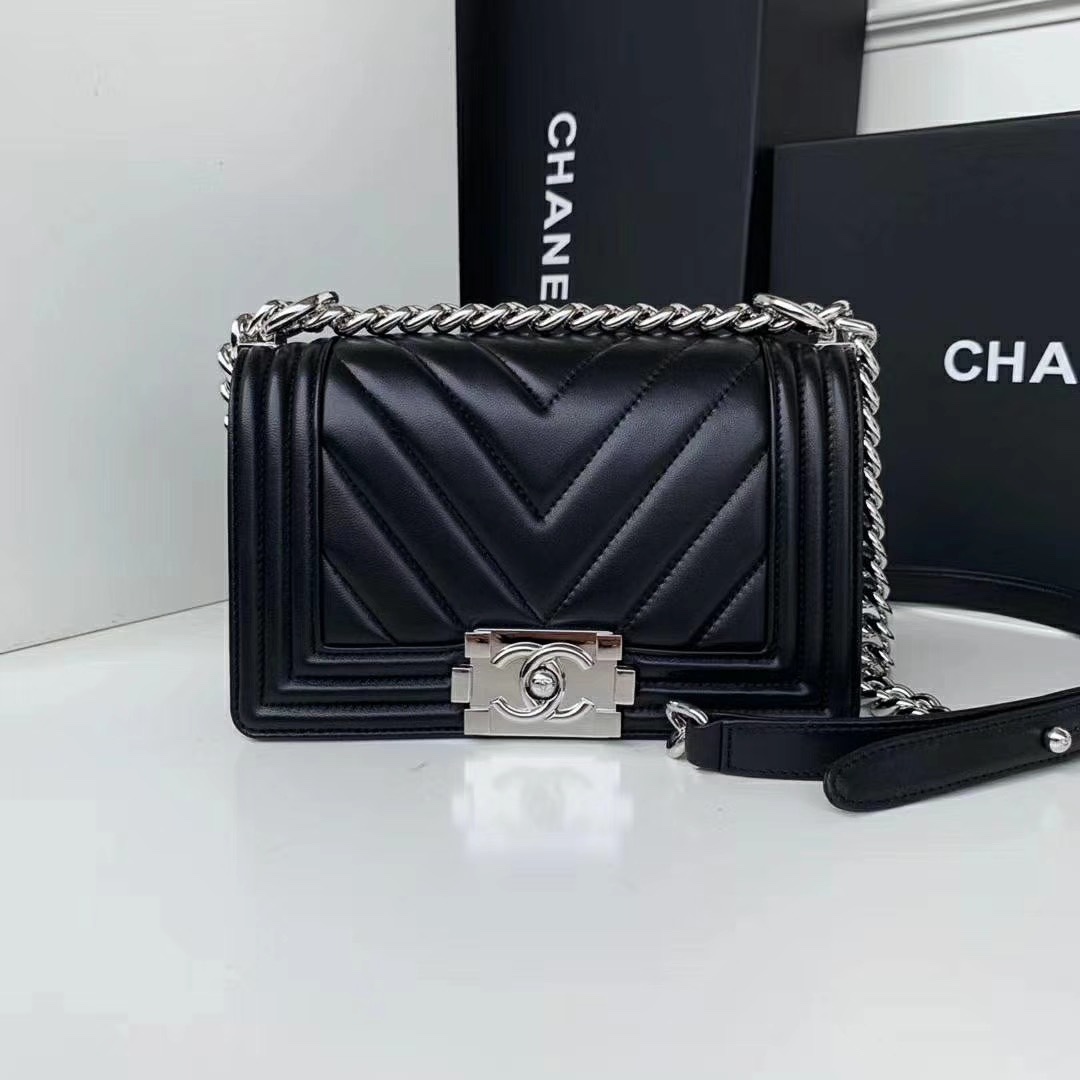 Ch**el Leboy Bag Lambskin 20cm 67085