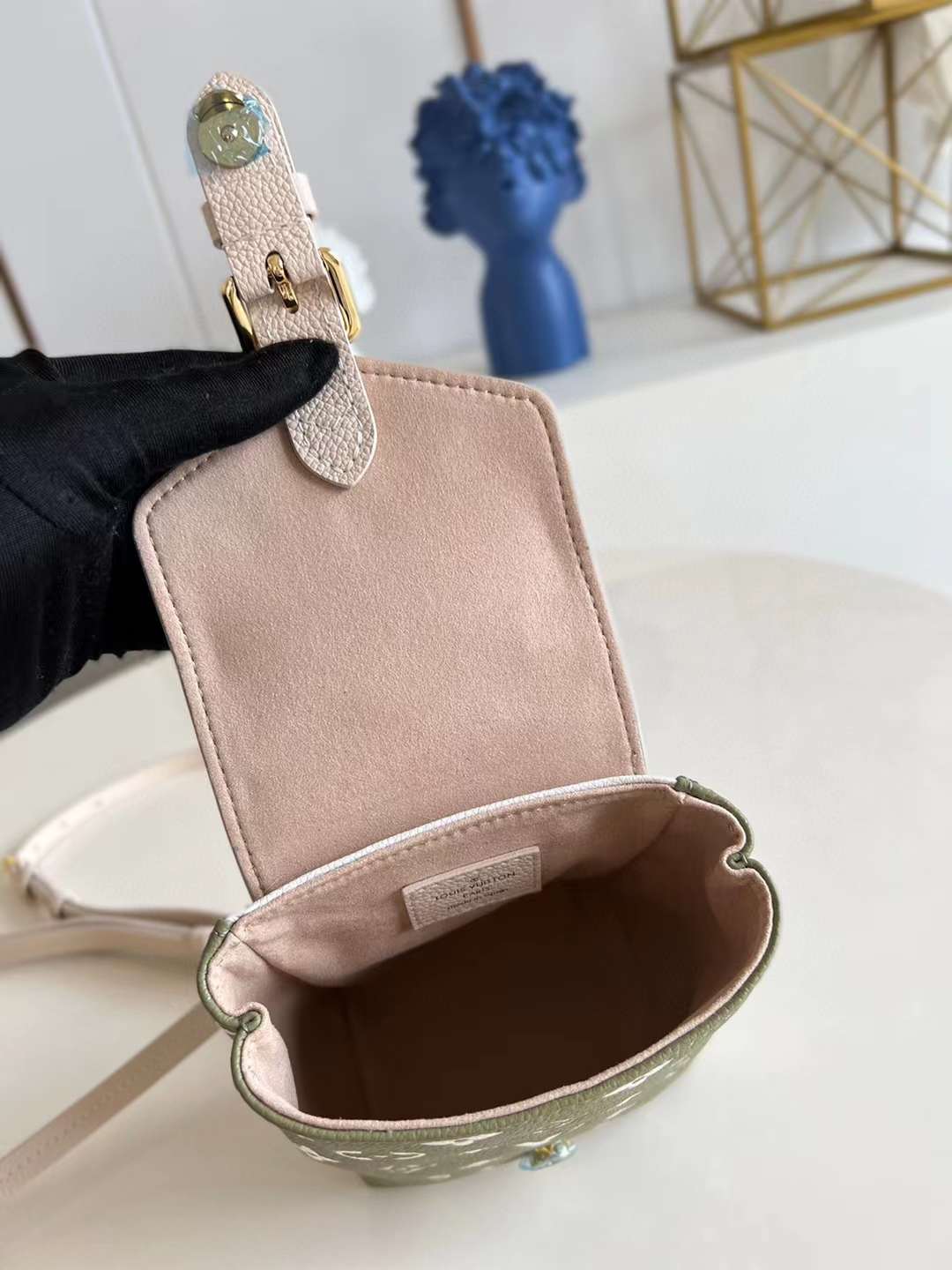 LV Tiny Backpack Bicolor Monogram Empreinte Leather M81351