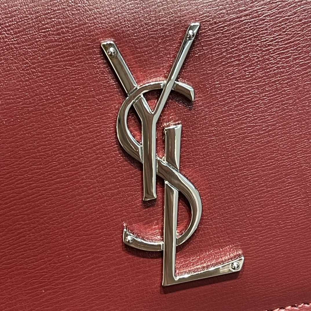 Y51 Monogram Sunset Leather Crossbody Bag 442906 Red with Silver hardware 22cm