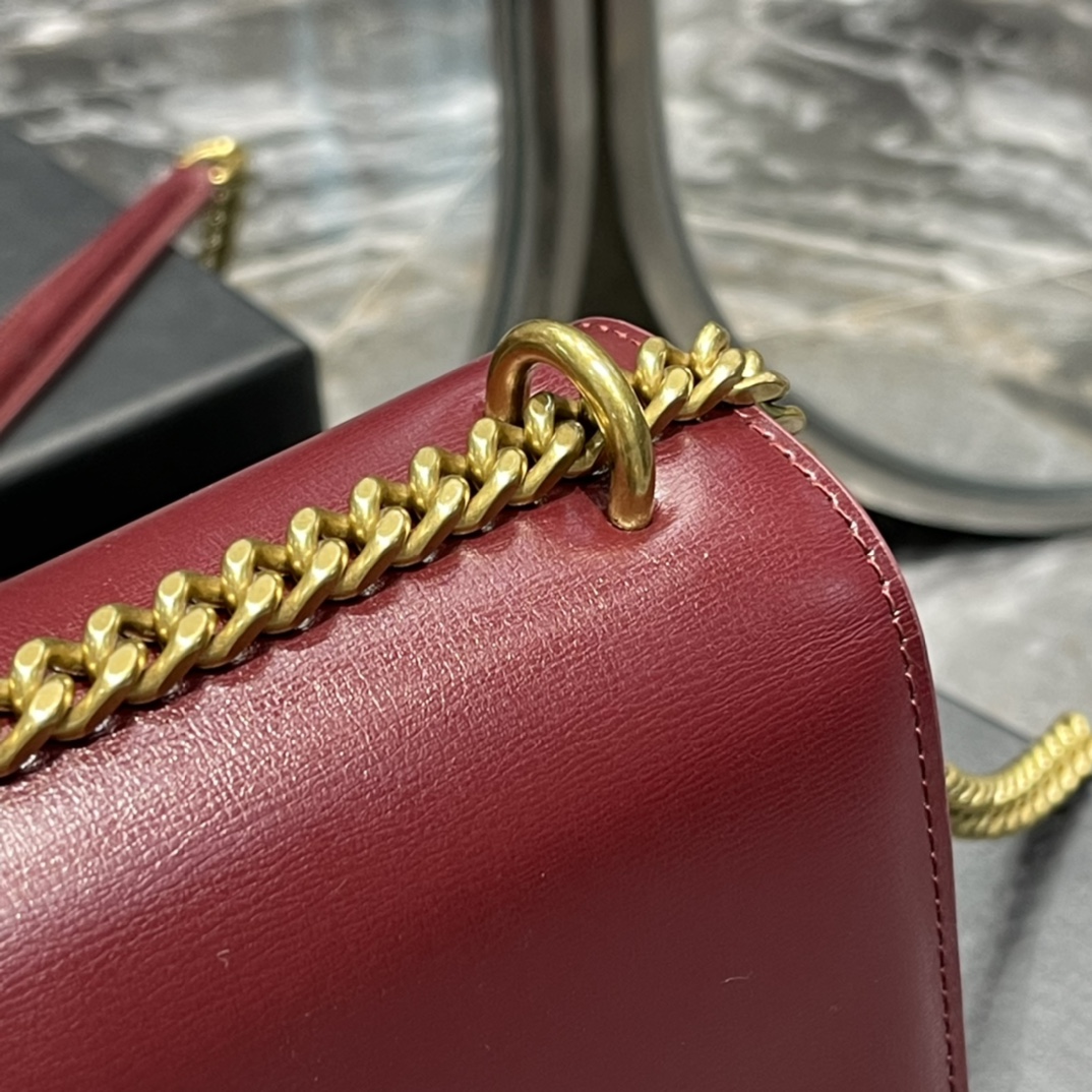 Y51 Monogram Sunset Leather Crossbody Bag 442906 Red with gold hardware