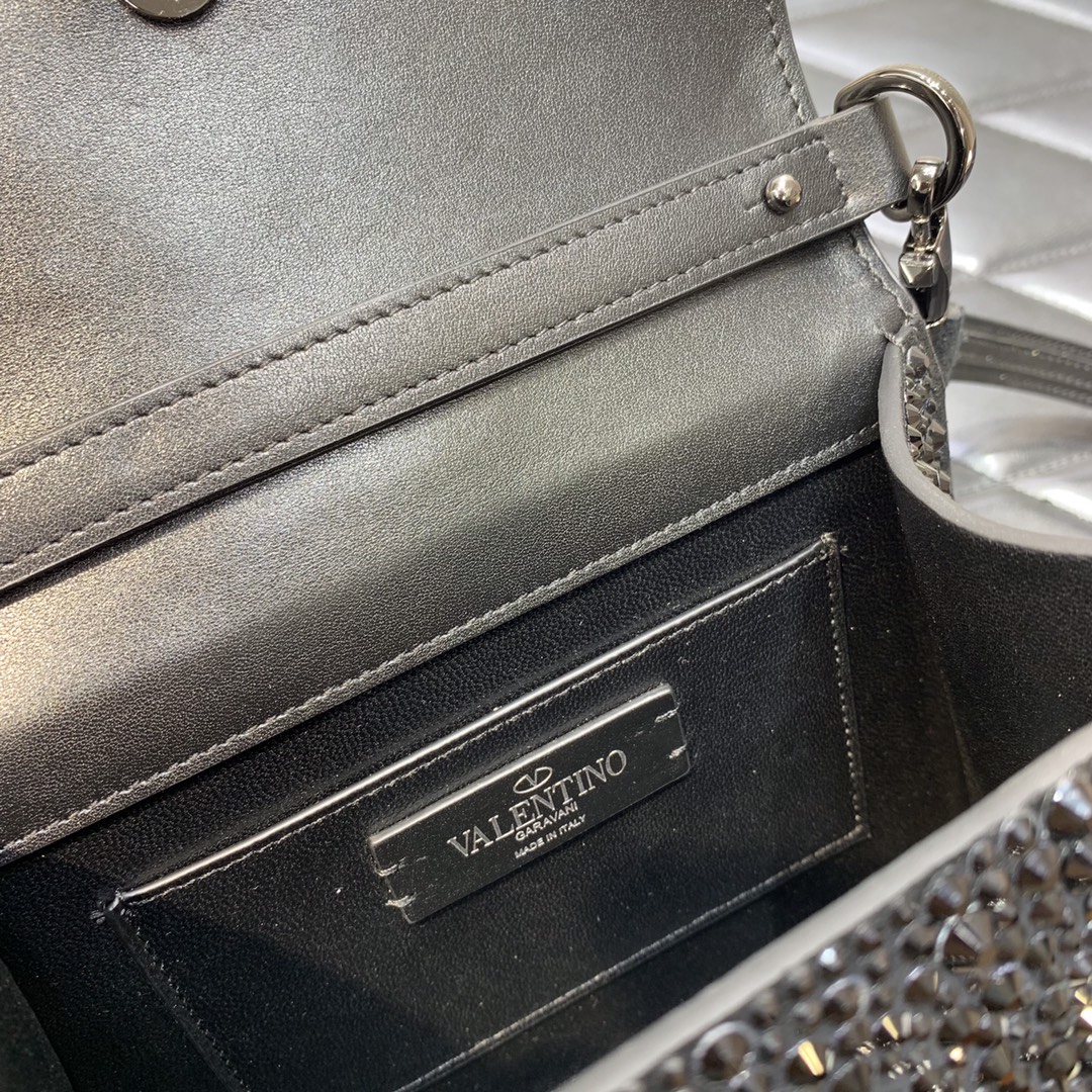 Va1e*ntin0 Mini Vsling HandBag Black