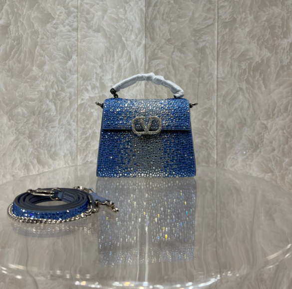 Va1e*ntin0 Mini Vsling HandBag Blue