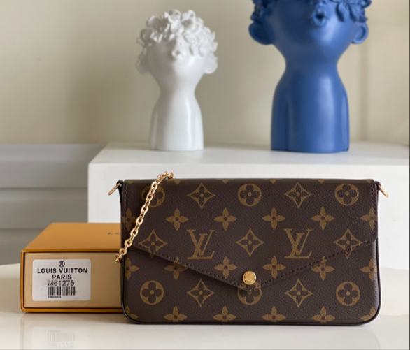 L0vis Vvtt0n Damier Canvas Pochette Felicie Wallets Handbag 61276