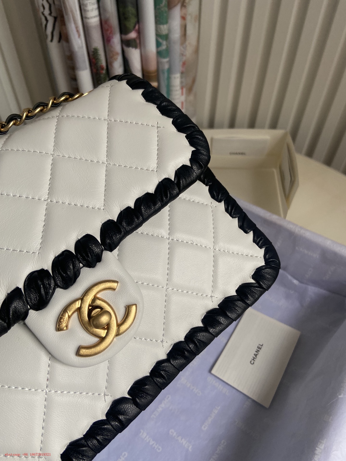 Ch**el Flap Bag AS2496 22cm