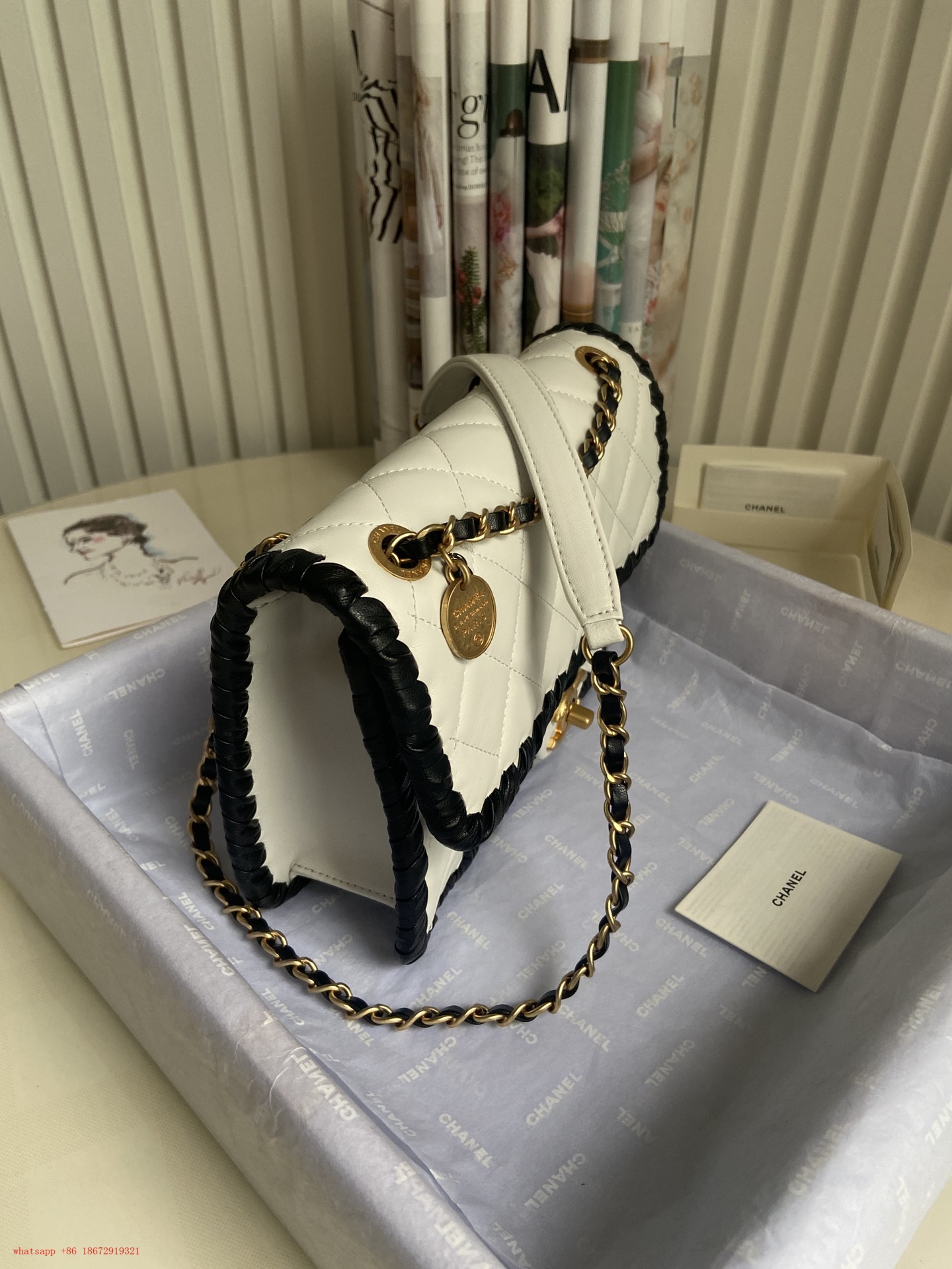 Ch**el Flap Bag AS2496 22cm