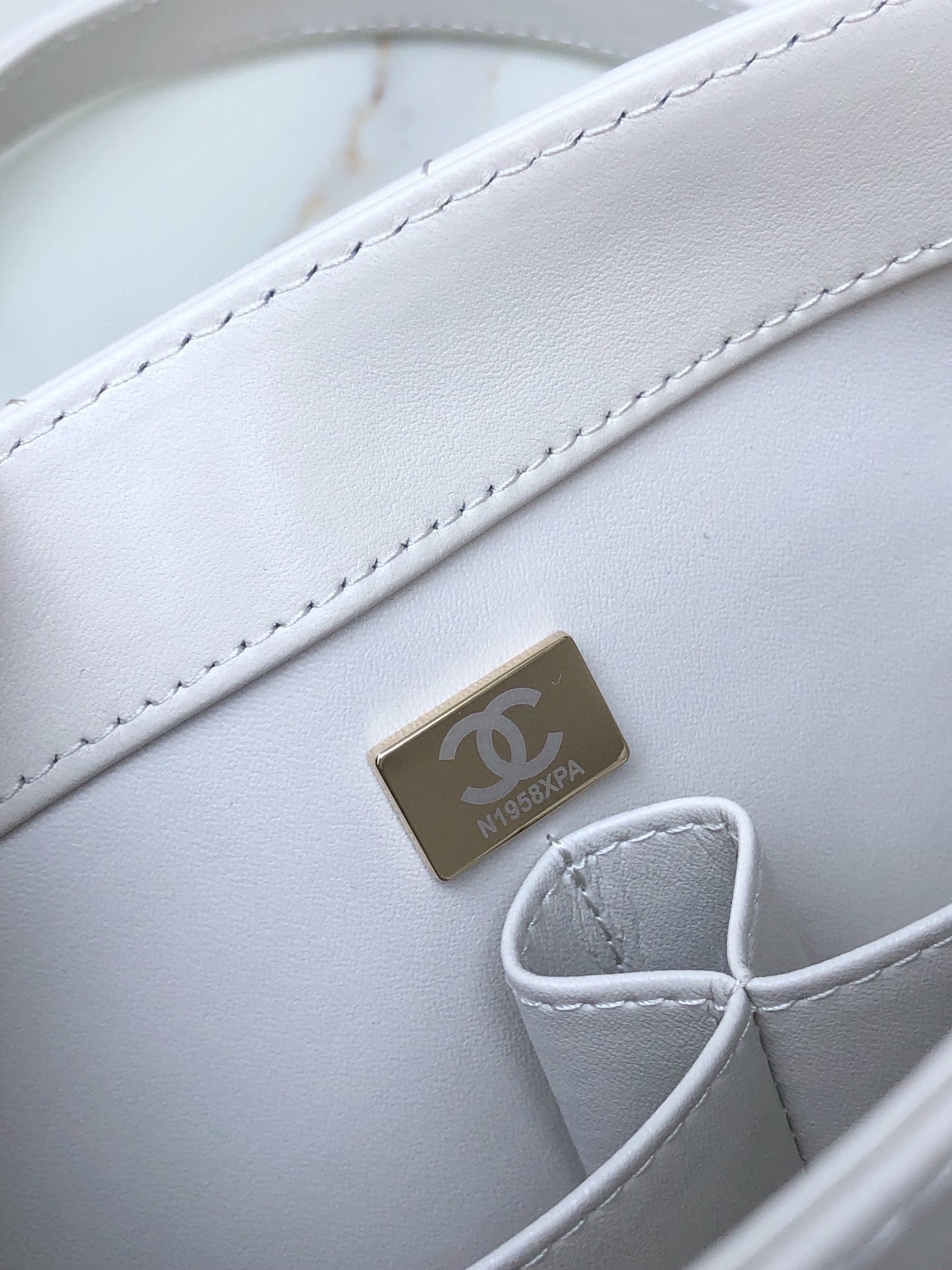 Ch**el Trendy CC Handbag White