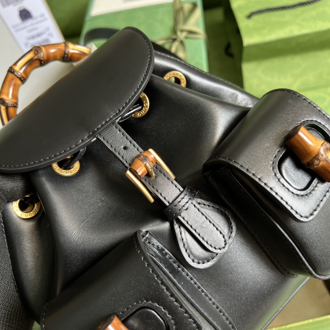 Gvc*1 Bamboo Small Backpack Black 702101