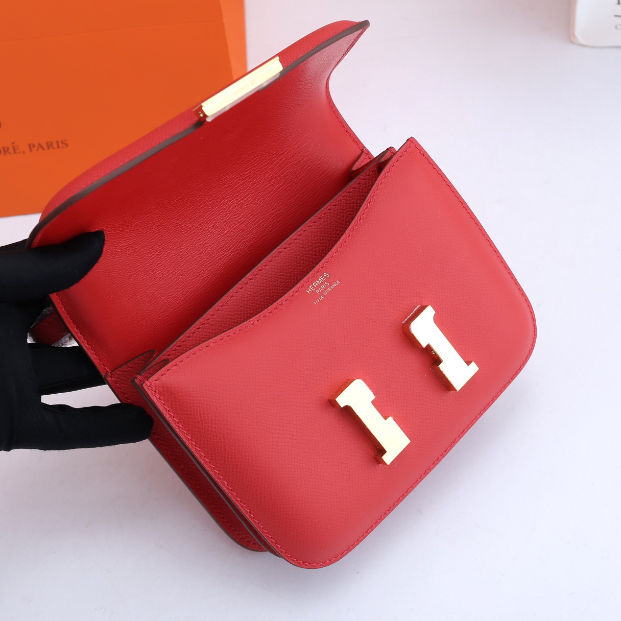 H**me5 Constance Bag Gold Red 19CM
