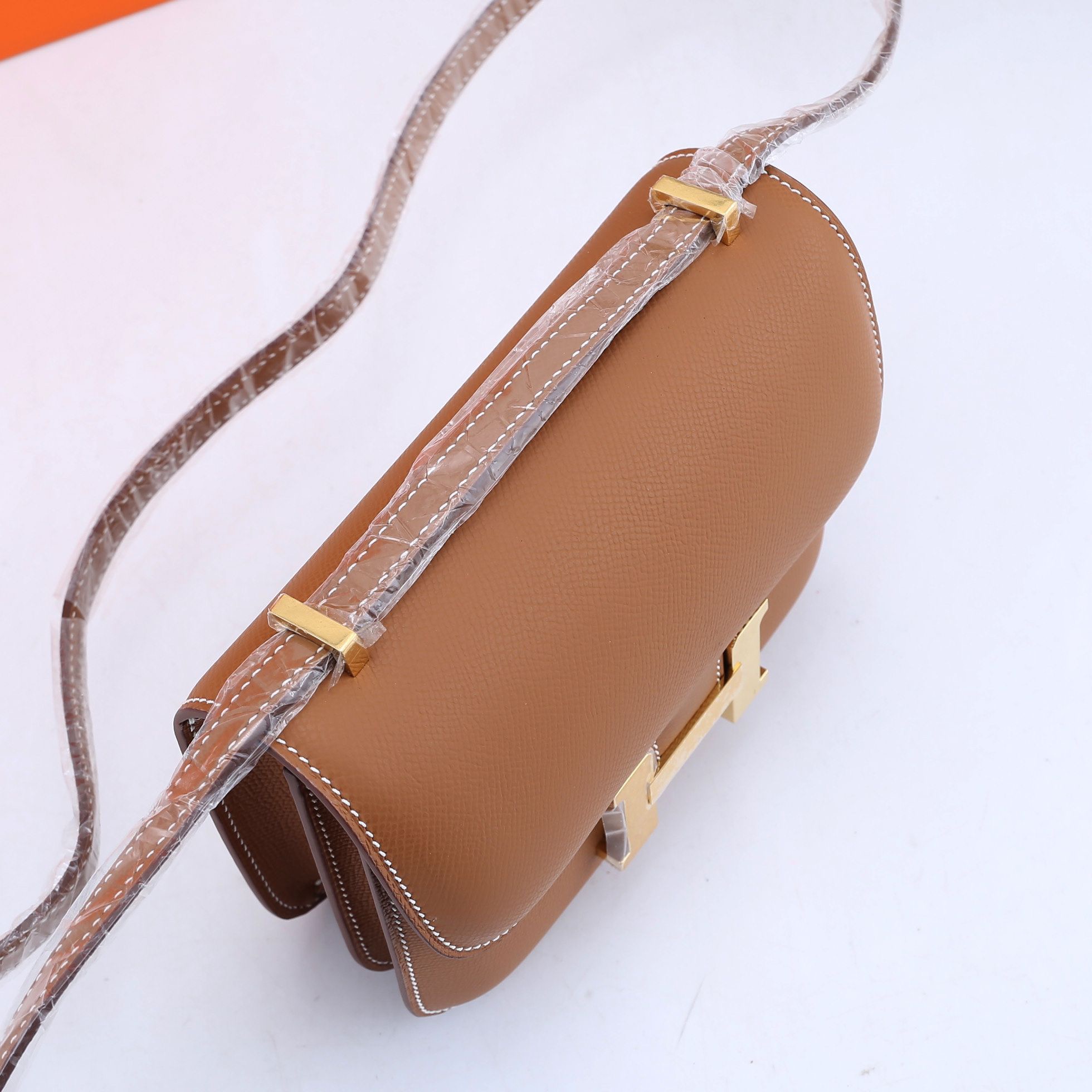 H**me5 Constance Bag Gold Brown 19CM
