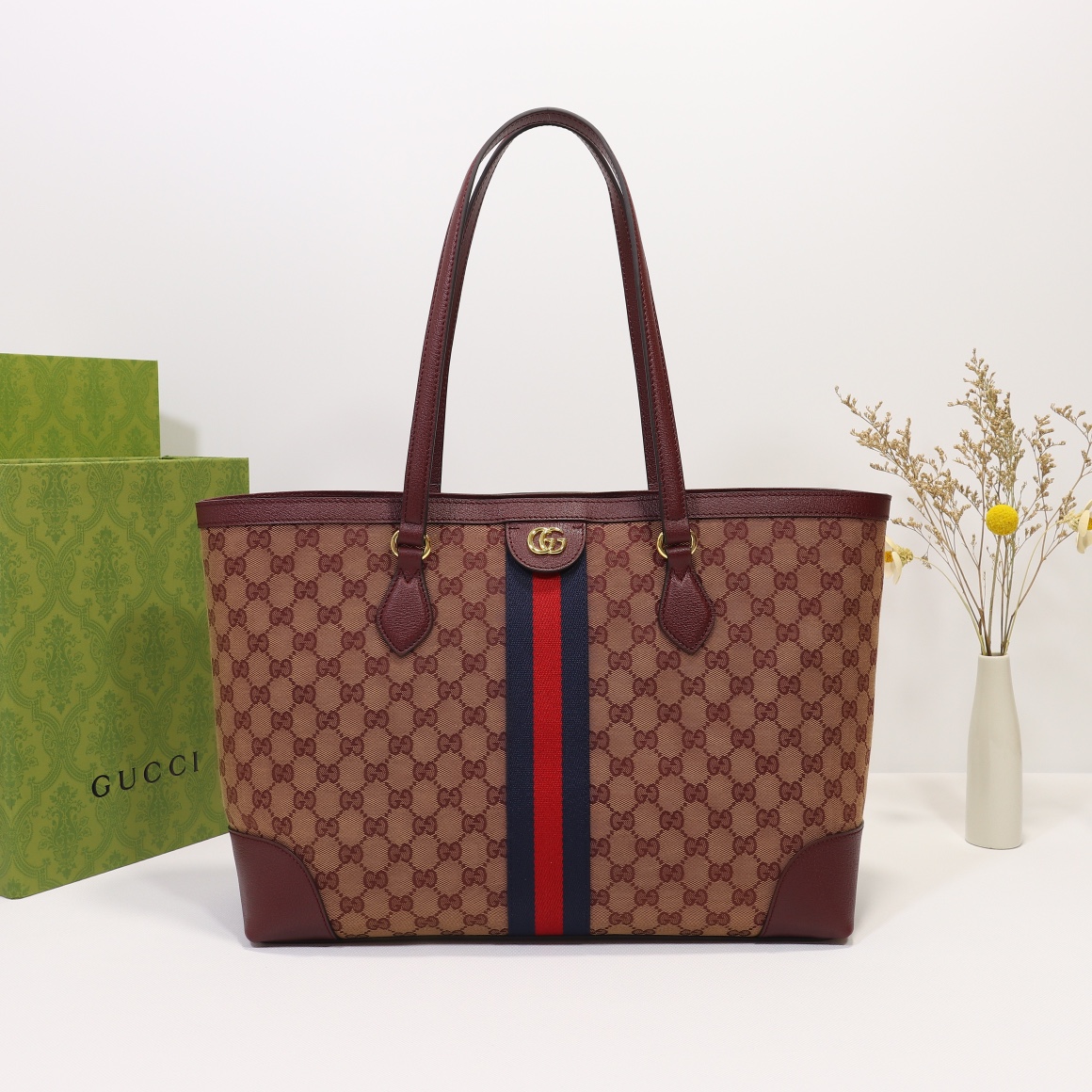 Gvc*1 Ophidia Jumbo GG Medium Tote Bag 