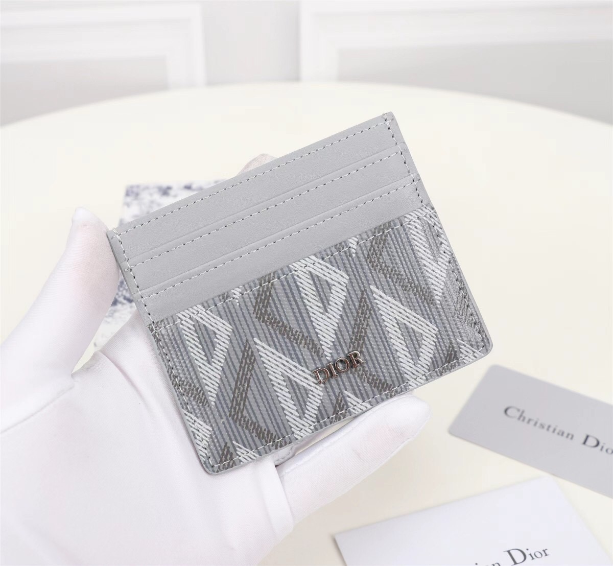 D10r Men Card Holder Grey