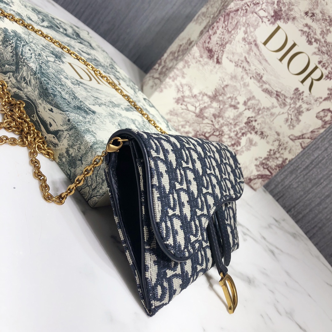 D10r Oblique Chain Wallet
