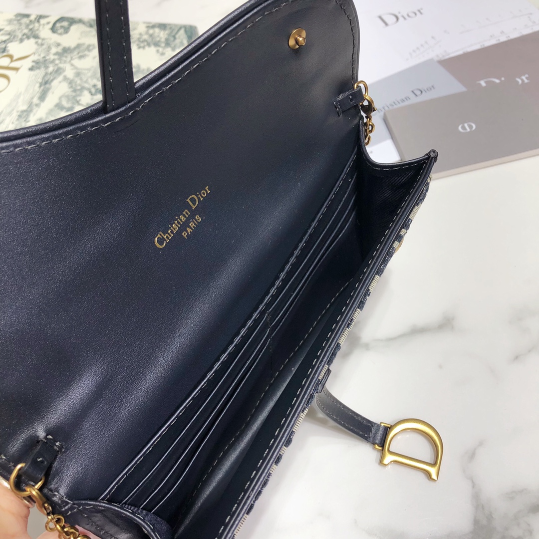 D10r Oblique Chain Wallet