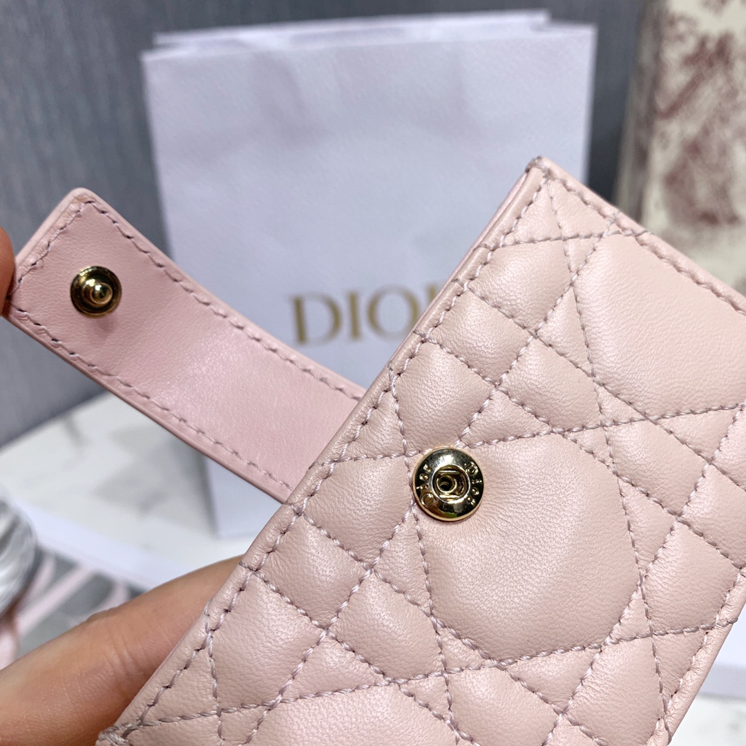D10r Lady Lambskin Wallet Pink