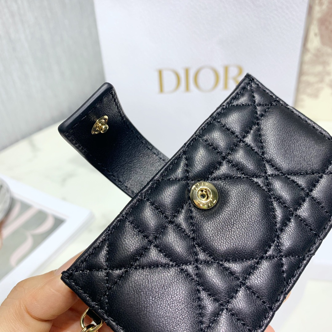 D10r Lady Lambskin Wallet Black