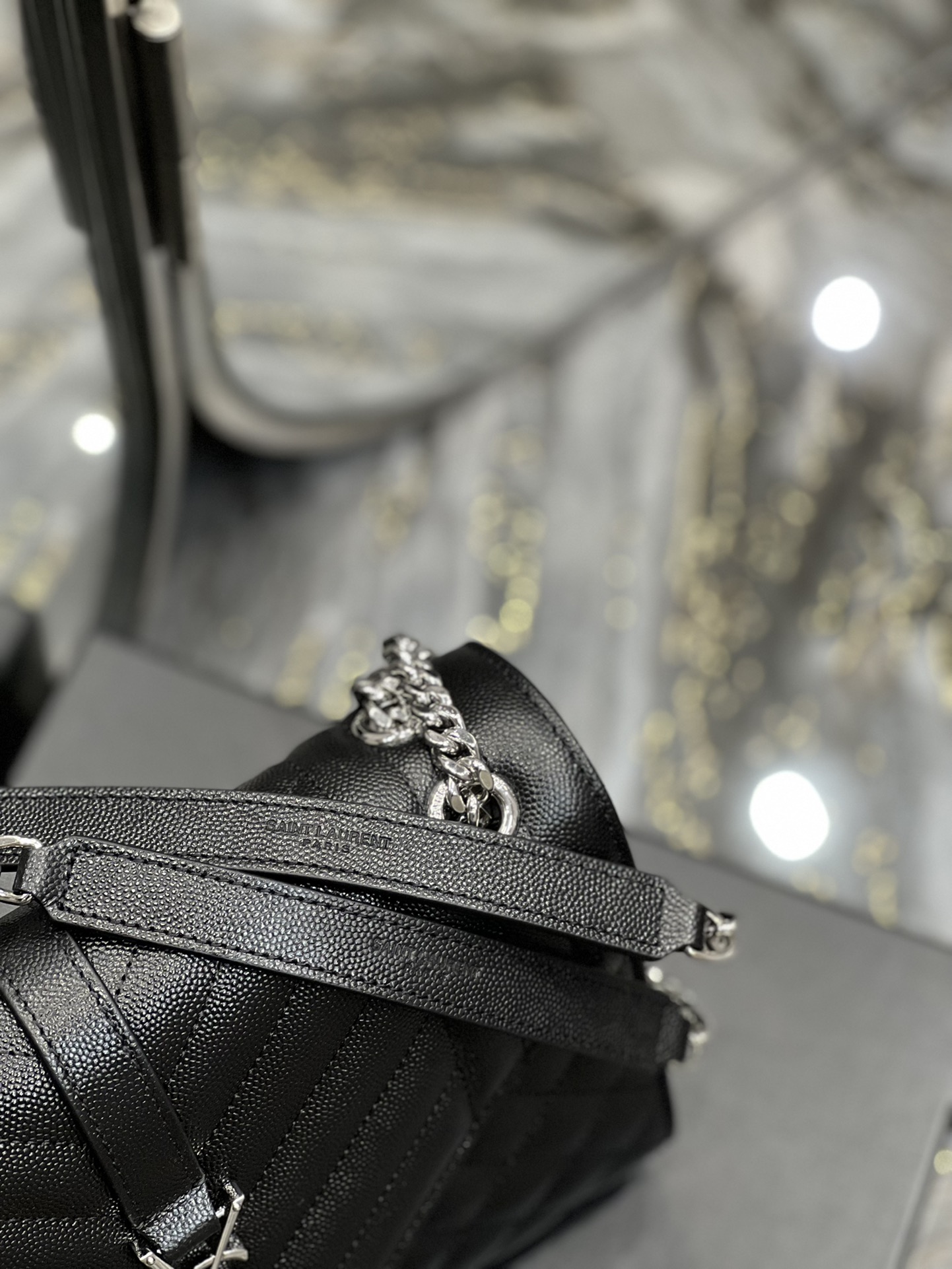 Y51 Medium Envelope Silver in Black