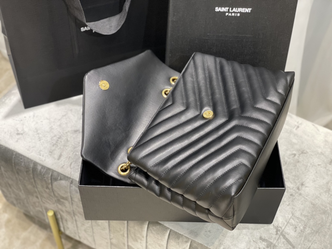 Y51 Loulou Bag Black 29cm