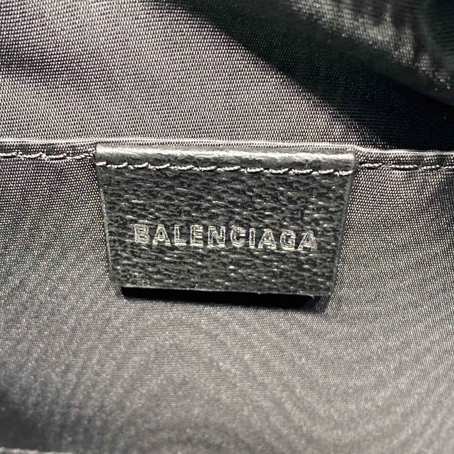 Balenciag & Gvc*1 Canvas and Leather Bag Black 2295