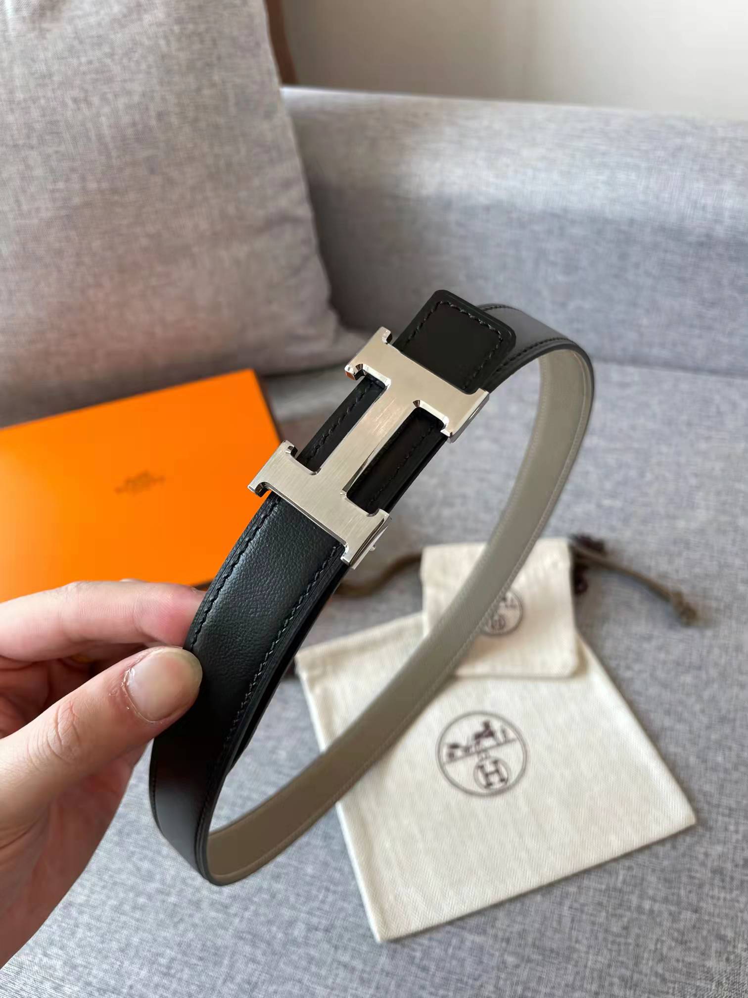 Hemers Belt Black With Grey