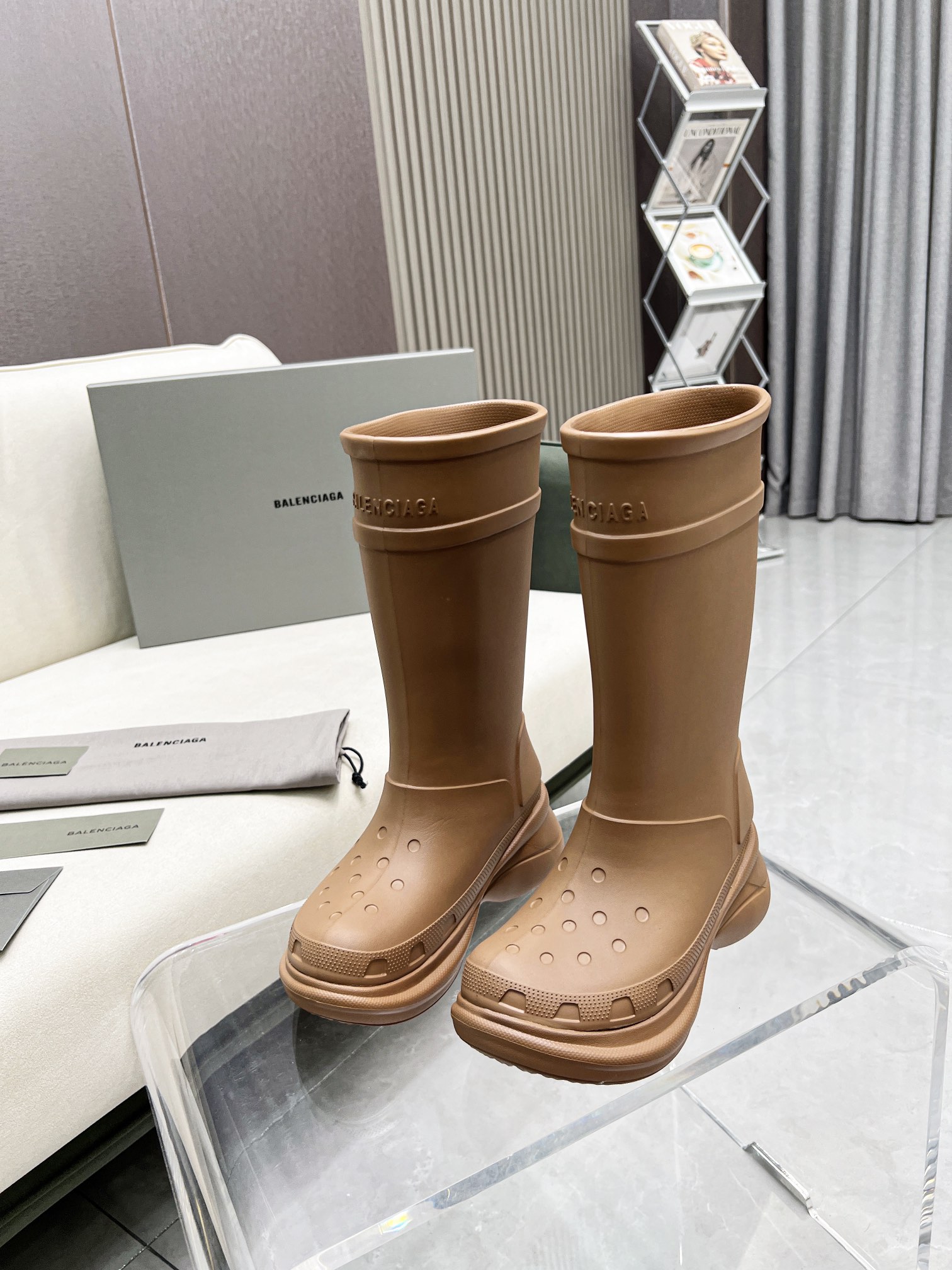 Ba1en*iaga Boots Brown