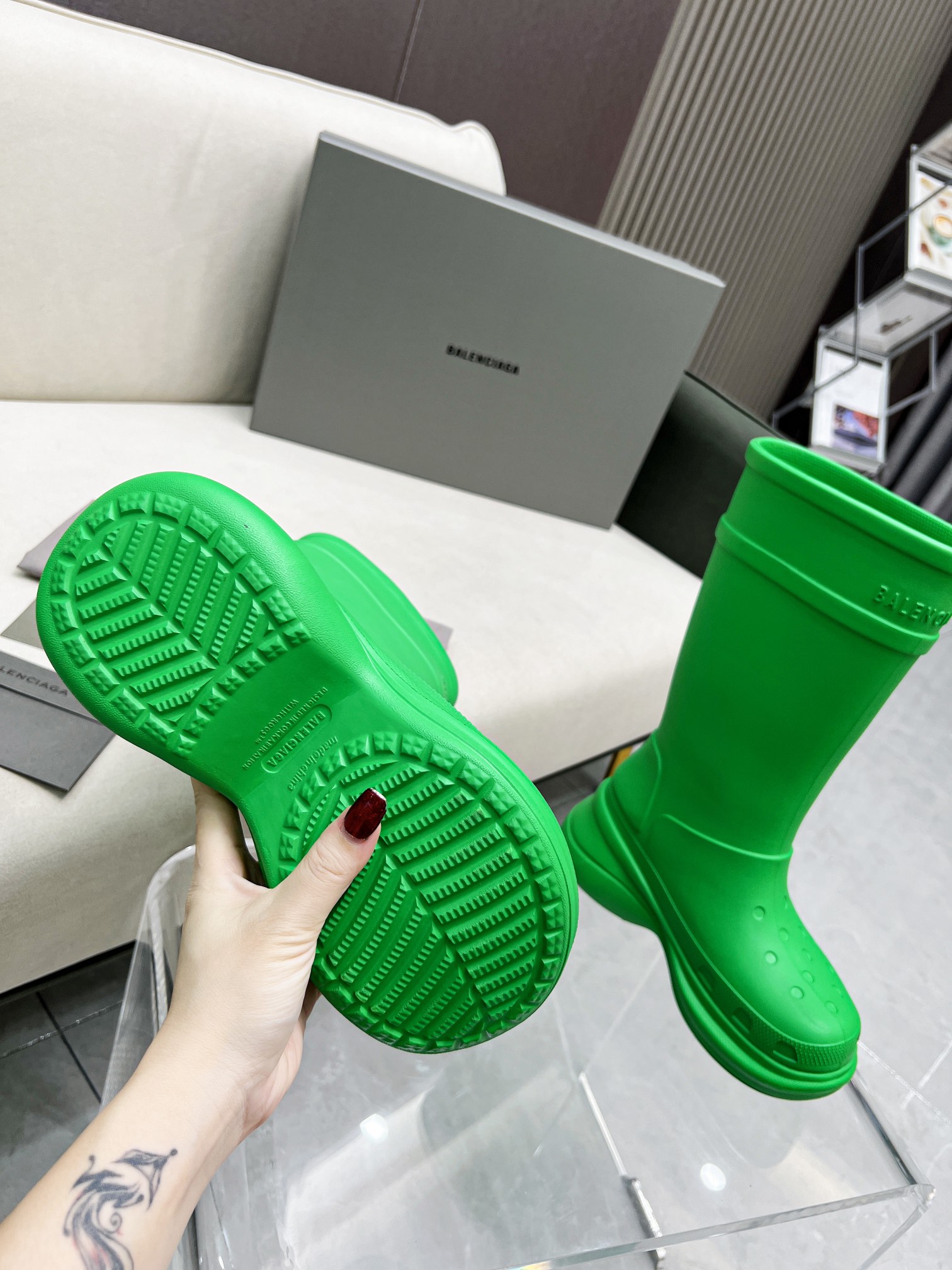 Ba1en*iaga Boots Green