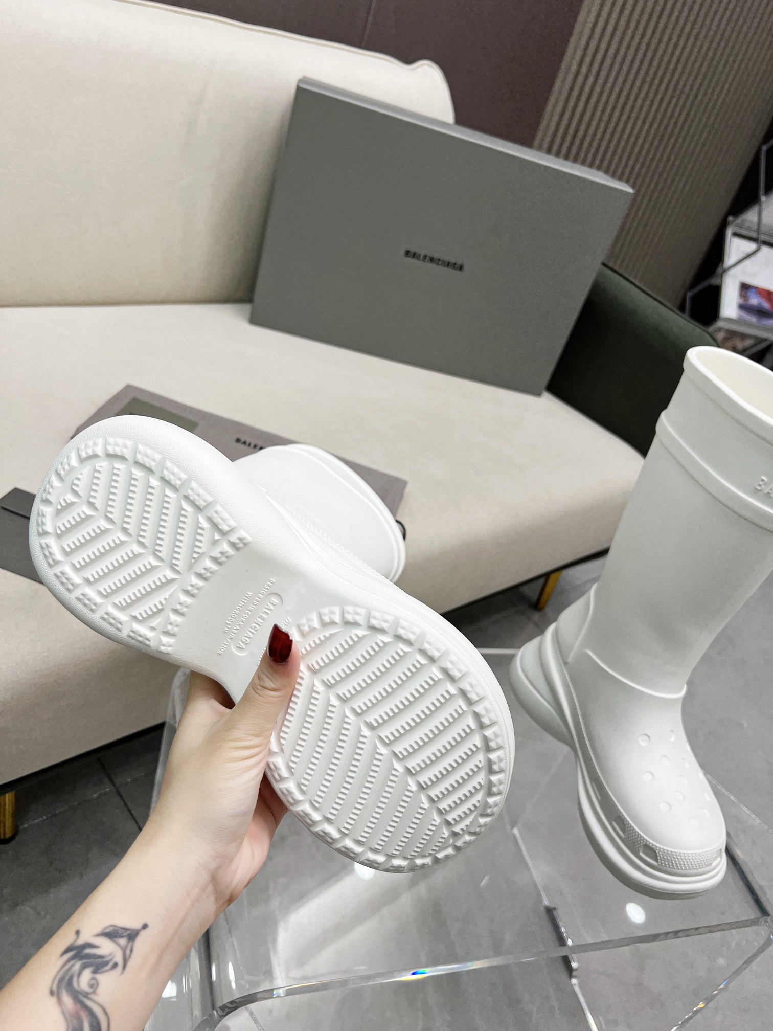 Ba1en*iaga Boots White