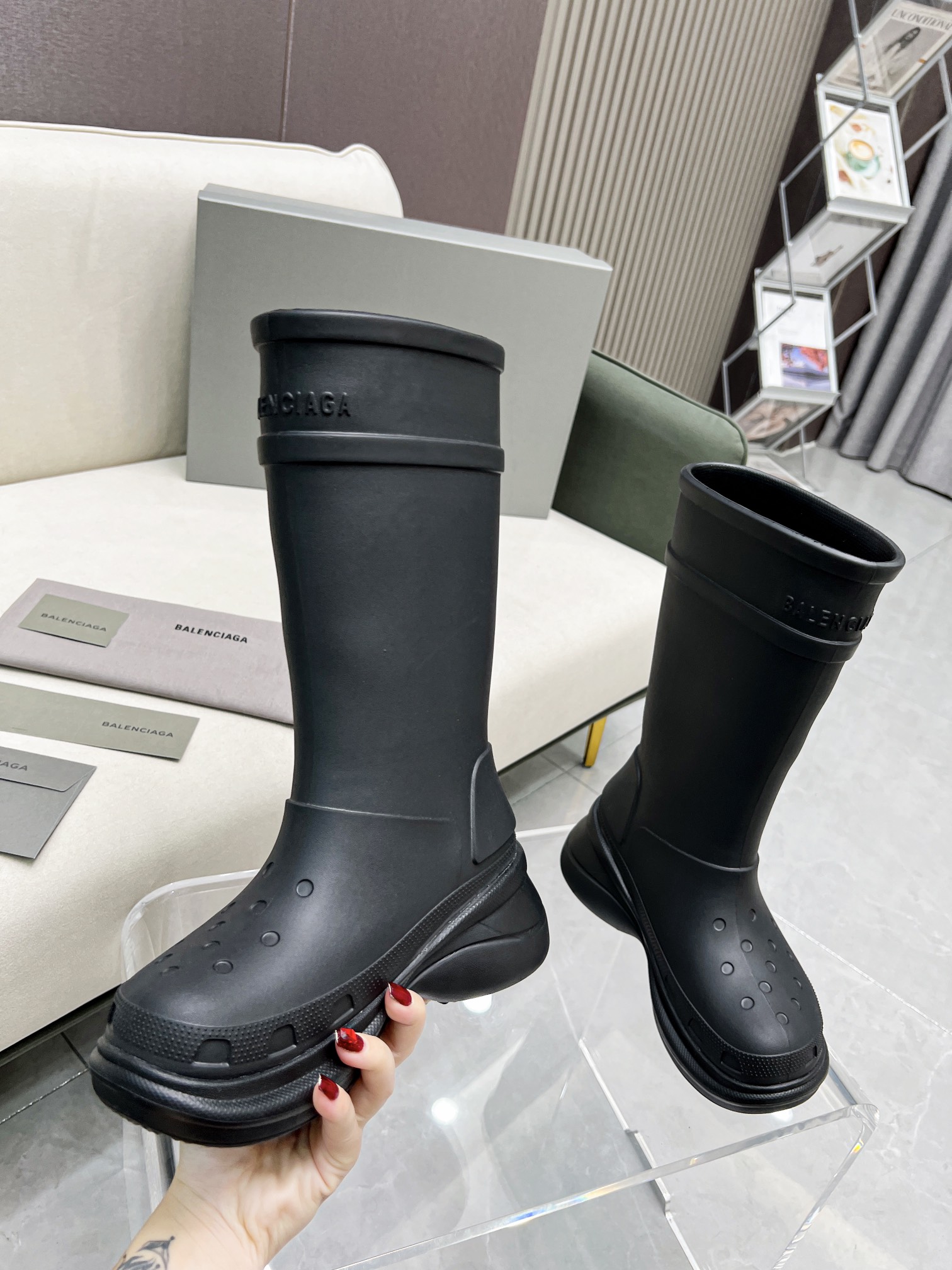 Ba1en*iaga Boots Black